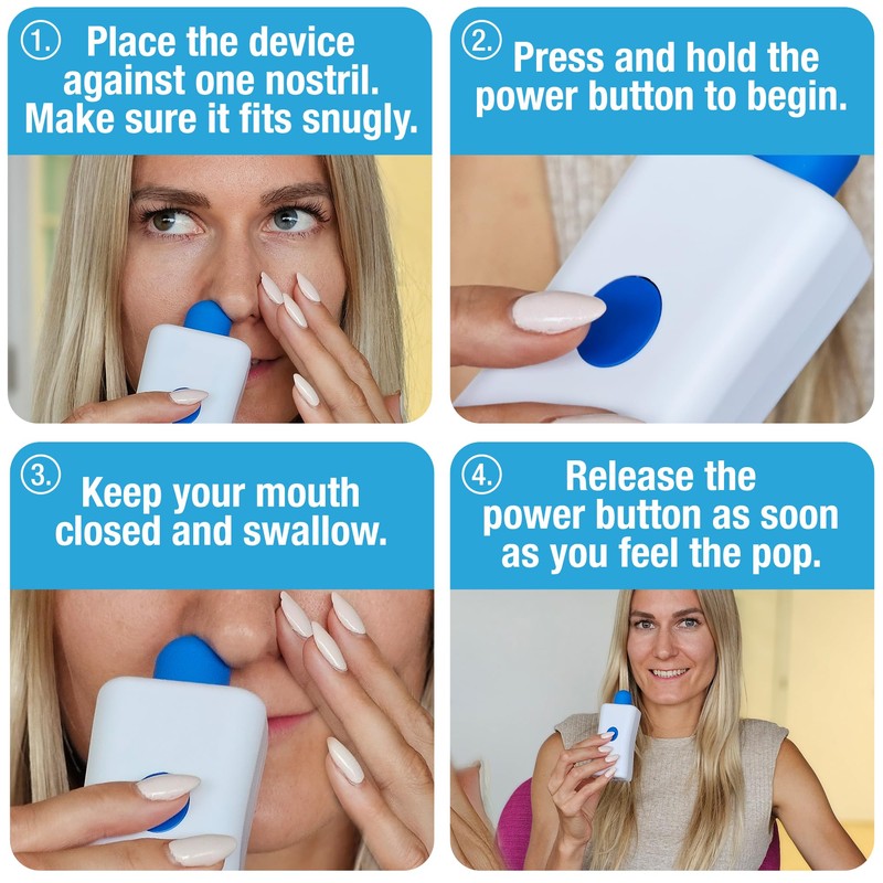 Tilcare Ear Pressure Reducer - Ear Popping for Flying, Swimming,