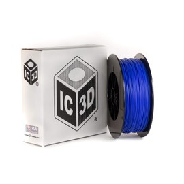 IC3D Blue 1.75mm PLA 3D Printer Filament - 2.5kg Spool - Dimensional Accuracy +/- 0.05mm - Professional Grade 3D Printing Filament - Made in USA