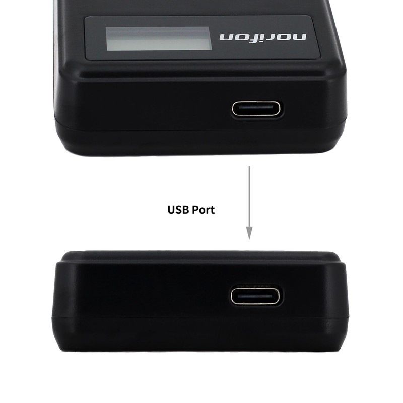 Norifon EN-EL9 LCD USB Charger for Nikon D3000, D40, D40x,