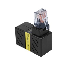 Namvo 2 Pack Gigabit 360 Degree Ethernet Adapter - 90 Degree Angle Network LAN Extension Adapter for CAT5/CAT6, 1000Mbps RJ45 8P8C Male to Female for Computers, Laptops, Routers