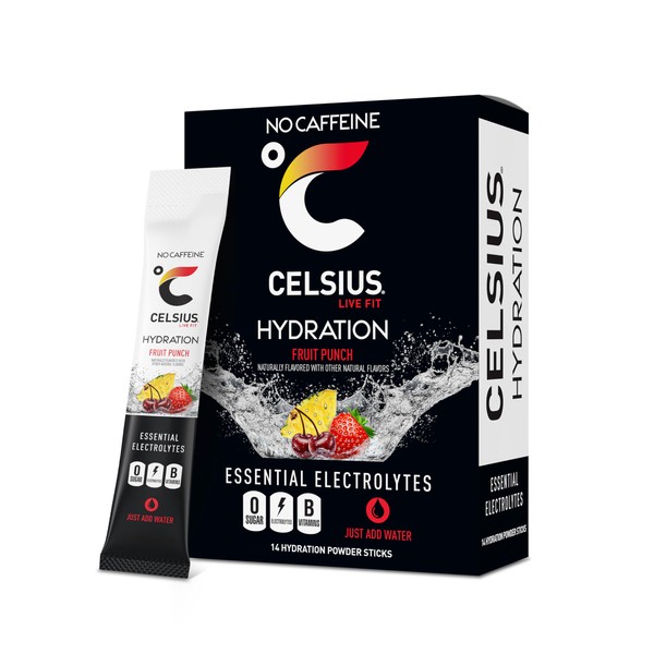 CELSIUS Hydration™ Fruit Punch, Sugar Free Electrolyte Hydration Drink Mix