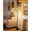 Lightdot 67" Dimmable Floor Lamp for Living Room, Farmhouse 3-Light