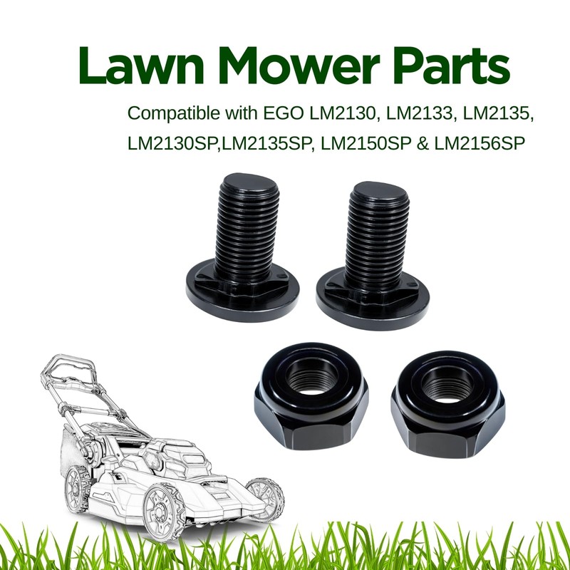 5640321002 Lawn Mower Blade Bolt&5630351002 Lock Nut Kit–Compatible with EGO