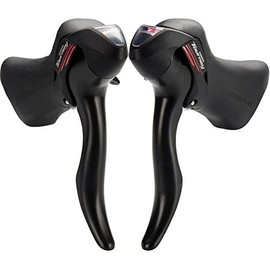 Shimano ST-A070 STI Levers, Left and Right Set, 2 x 7S, 3.7 inches (93.1 mm), Black