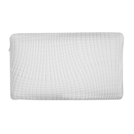 Benicabaly Ventilated King Size Charcoal Memory Foam Pillow for Cool Comfort, CertiPur Certified, Machine Cover, White