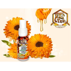 LA TIA TRINI | Propóleo caléndula y miel | Uso interno y externo | Colitis y gastritis | Cicatriza heridas | Expulsa flemas | Inflamaciones | Laringitis | Raspones | 2 Frascos espray total 120 ml