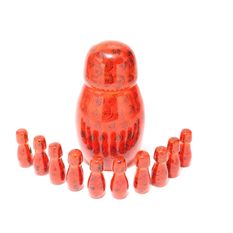 Semyonov Number Play Toy, 10 Pieces, Russian Goods, Bear,