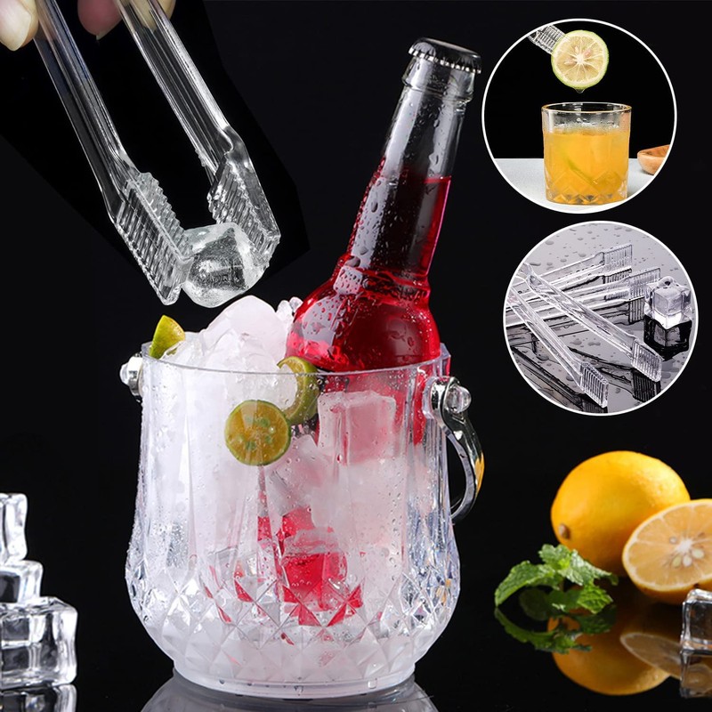 Clear Buffet Plastic Tong,Mini Plastic Buffet Serving Tong,Buffet Serving Tong