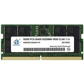 Adamanta 16GB (1x16GB) Compatible for Lenovo Legion 7/7i Gaming Laptop DDR5 4800MHz PC5-38400 SODIMM 1Rx8 CL40 1.1v Notebook Memory Module Upgrade RAM