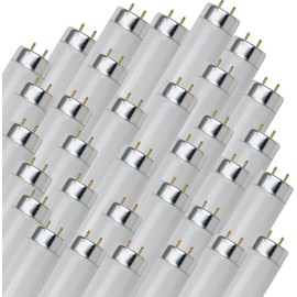 Diodesy- Straight T12 Fluorescent Tube Light Bulb 24 Inch 20W 4100K Cool White 1150 Lumens G13 Medium 2-Pin Base 2Ft Linear Fluorescent Lamp ROHS Compliant