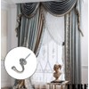 TERF® Traditional Type Polished Chrome Curtain Drapery Hold Back Tie
