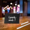 Standing Mini Chalkboard Signs, Acrylic Chalk Sign for Food -