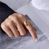 Letter Ring P Gold for Women, GoldChic Jewelry 14k Gold