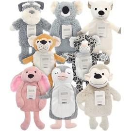 Novelty Animal Hot Water Bottle - 8 Animals to Collect - Perfect for Kids - Gift Idea - Dog/Koala/Polar Bear/Lion/Leopard/Rabbit/Penguin/Monkey (Monkey)