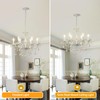 AOLALA 6 Lights K9 Crystal Chandelier Hanging Pendant Light Fixture,