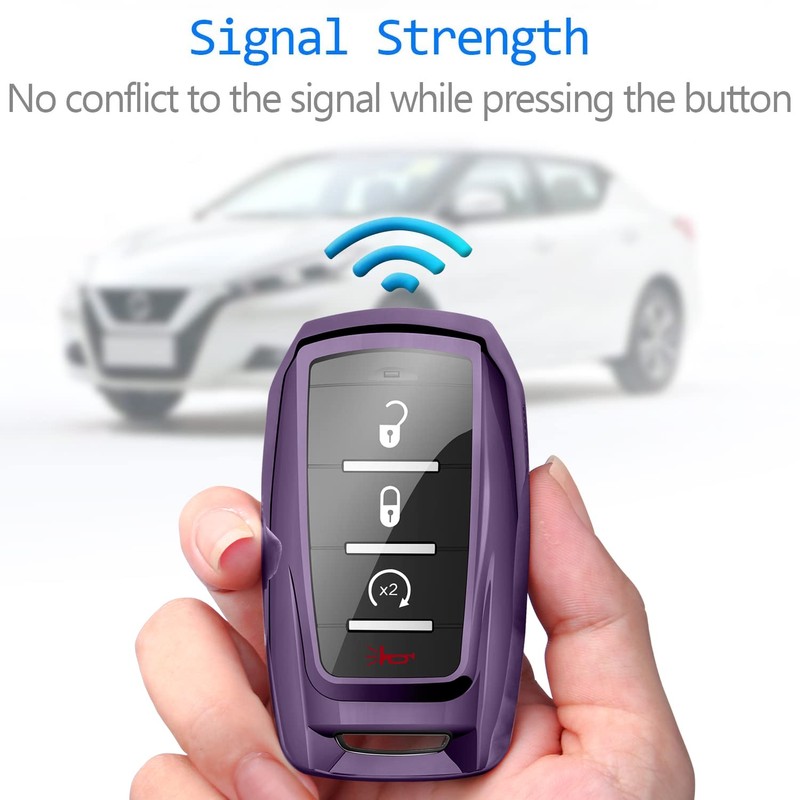 Tukellen for Dodge Key Fob Cover,Special Soft TPU Key Case