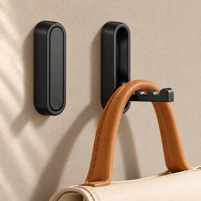 Foldable Wall Hook for Towels, Coats & Bags – Wall