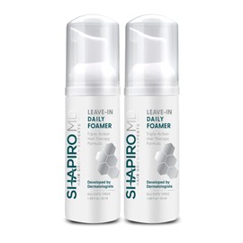 Shapiro MD Hair Growth Experts Hair Loss Leave-In Daily Foam, DHT Fighting Vegan Formula for Thinning Hair Developed by Dermatologists, Experience Healthier, Fuller, 2 Month Supply