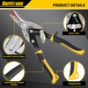 HURRICANE 3 pc Aviation Tin Snips Set, 10 inch Metal