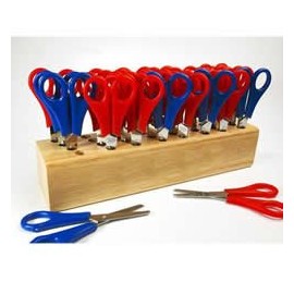 Class Pack of Childrens Scissors with Scissor Block