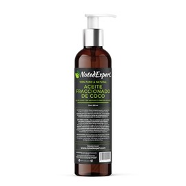 Aceite de Coco Fraccionado 100% puro y natural | Sin rellenos, sin aromas ni químicos | Hidratante de piel y cabello, No grasoso, fácil absorción, Ideal para masaje, aceite portador.