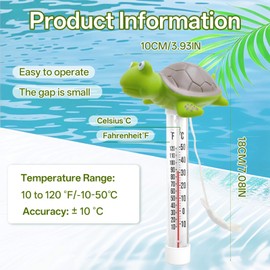 Floating Pool Thermometer, Floating Water Thermometer, Frog