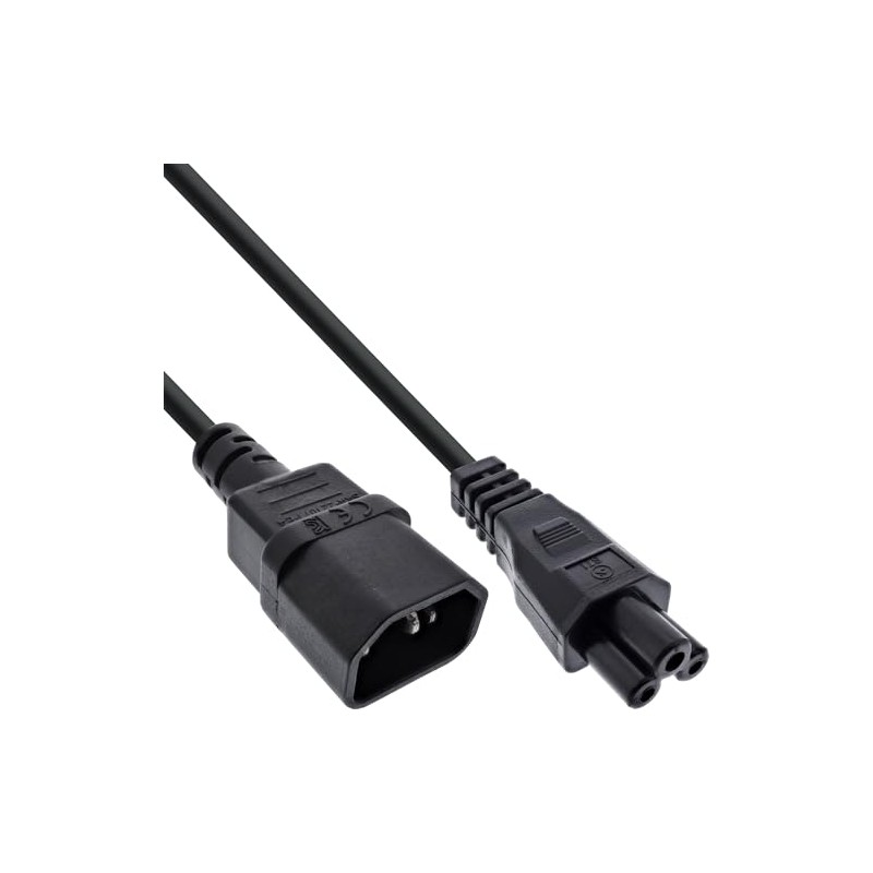 InLine Power Cable C14 Coupling to C5 Plug, Power Cable