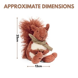 Marco Paul Fall Autumn Squirrel Ornament – Knitted Woodland Animal Plush Figurine, Rustic Harvest Home Decoration, Cute Seasonal Ornament for Mantelpiece, Shelf, Tabletop & Autumn Displays