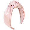 KOVOLITU Pink Wide Knotted Headbands for Women Fashion Headband Non