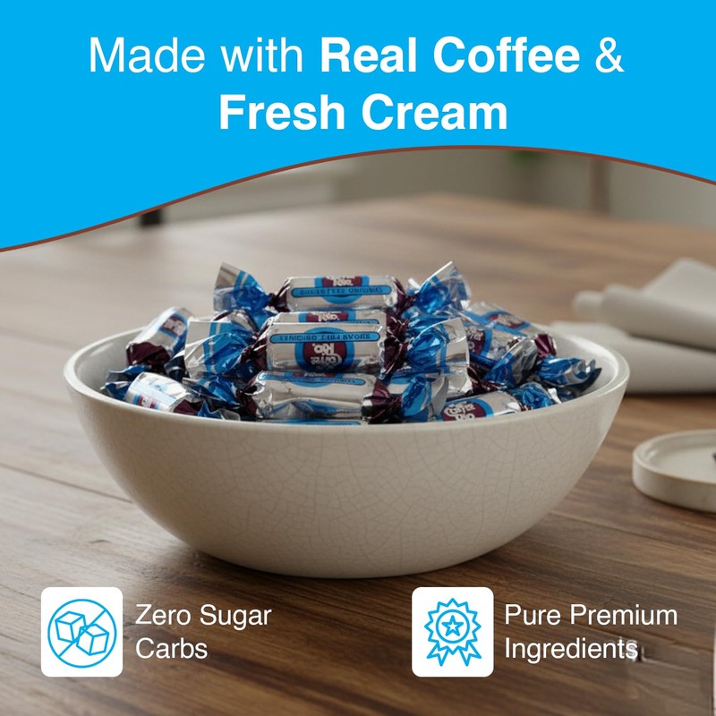 Coffee Rio Sugar Free Original Coffee Candy Bulk, 3 Pound