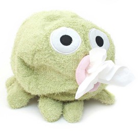 GOODS+GADGETS Octopus Cosmetic Tissue Dispenser, Cosmetic Tissues, Octopus Tissue Box Dispenser, Green