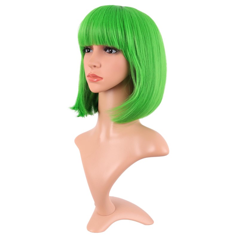 MapofBeauty 30 cm Female Short Straight Hair Bob Wig, Neon