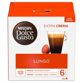 NESCAFE Dolce Gusto Lungo Coffee Pods, 16 Capsules