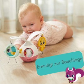 Tiny Love Tummy Time Mobile Entertainer, Toy with Music and Lights, Suitable from Birth, 0M +, Princess Tales