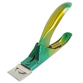YNR 3 Way Acrylic Nail Clipper UV Gel False Fake Nail Cutter Professional Salon Manicure Art Tool (Green & Yellow)
