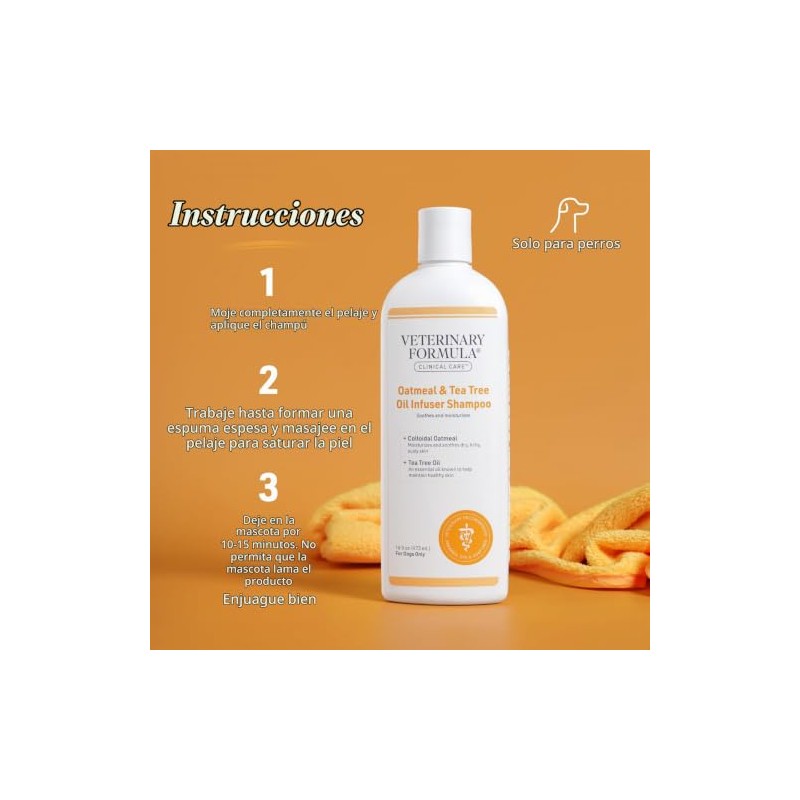 Veterinary Formula Clinical Care - Champú para perros con avena