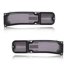 MOTRUM Tail Light Lens Compatible with Chevy Chevelle 1966, [DOT] [IP67 Waterproof] Tail Lamp Lens (Left + Right), Replace OEM #CH-TL/RL-66, 1 Pair, Smoked Lens