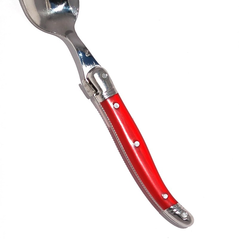 Lagulore ABS Handle, Teaspoon, Made in France, NERON Rouge