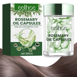 Utapossin Hair Oil, Rosemary Oil Essential Oil for Hair Growth, Strengthening for Healthy Hair Growth, Nourishes the Scalp, Removes Itchy and Dry Scalp, Capsule Shape