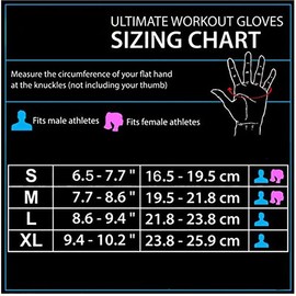 Weight Lifting Training Gloves Women Men Fitness Sports Body Building Gym Gloves with Non-Slip Grip, Adjustable