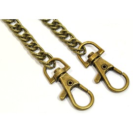 starPG Purse Bag, Clasp, Chain, Handle, Double Chain, Set of 5, DIY (Antique Gold, 47.2 inches (120 cm)