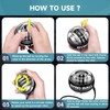 XMALL Wrist Power Gyro Ball, Hand Forearm Strengthener, Wrist Trainer,