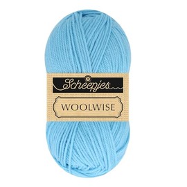 Scheepjes Woolwise 1x100g - Serene Blue (744) Superwash Merino Yarn for Knitting and Crochet