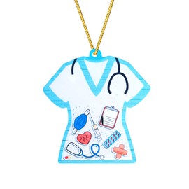 Nursing Graduation Ornament for Car Rear View Mirror Accessories for Nurse Gifts for Daughter Son Granddaughter Grandson Nurse Car Hanging Ornament for Nursing Student Graduation Gift Ideas