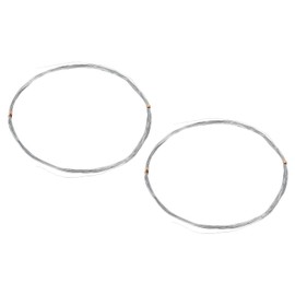 uxcell 2Pcs Zinc Wire, 99.995% High Purity Solid Zinc Bar 0.01"(0.3mm) Dia 196 7/8"(5000mm) Length Zinc Metal Rod Anode Good Conductivity for Scientific Experiment Research DIY Craft