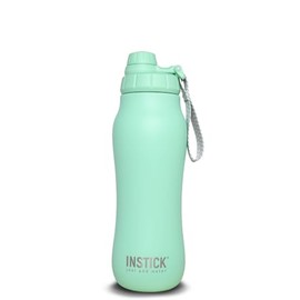 INSTICK Insulated Flask Mint 700ml - Stainless Steel Water Bottle with Carry Strap, Leakproof for Hot & Cold Drinks, Ideal for Gym, School, Office and Travel