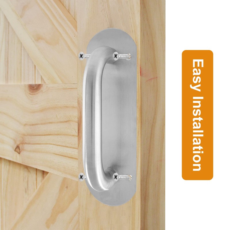 Uenhoy 2 Pcs Push Door Handle Pull Plate 8 Inch,