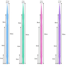 500 PCS Disposable Micro Applicator Brush, Gelme Nutri Micro swabs,Head Bendable Ultrafine Eyelash Extension Brushes for Makeup and Personal Care ?Deep purple 1.5mm?