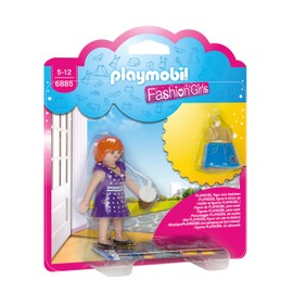 Playmobil 6885 City Fashion Girl with Changeable Clothing, Fun Imaginative Role-Play, PlaySets Suitable for Children Ages 4+