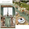 Abnaok Set of 4 Table Runners Green 90 x 300